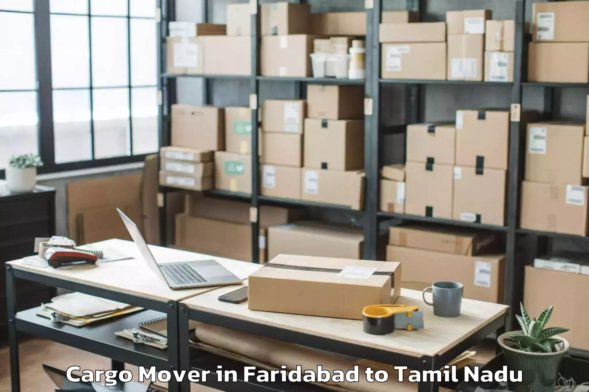 Book Faridabad to Kavalur Cargo Mover Online